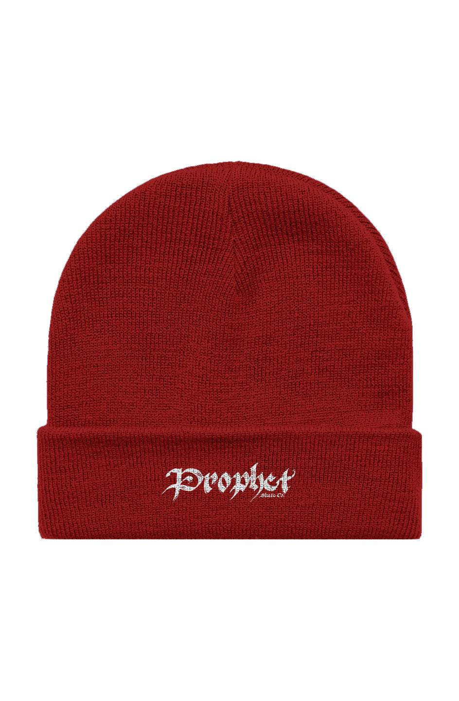 Iconic Scrip Cuff Beanie - Red/White