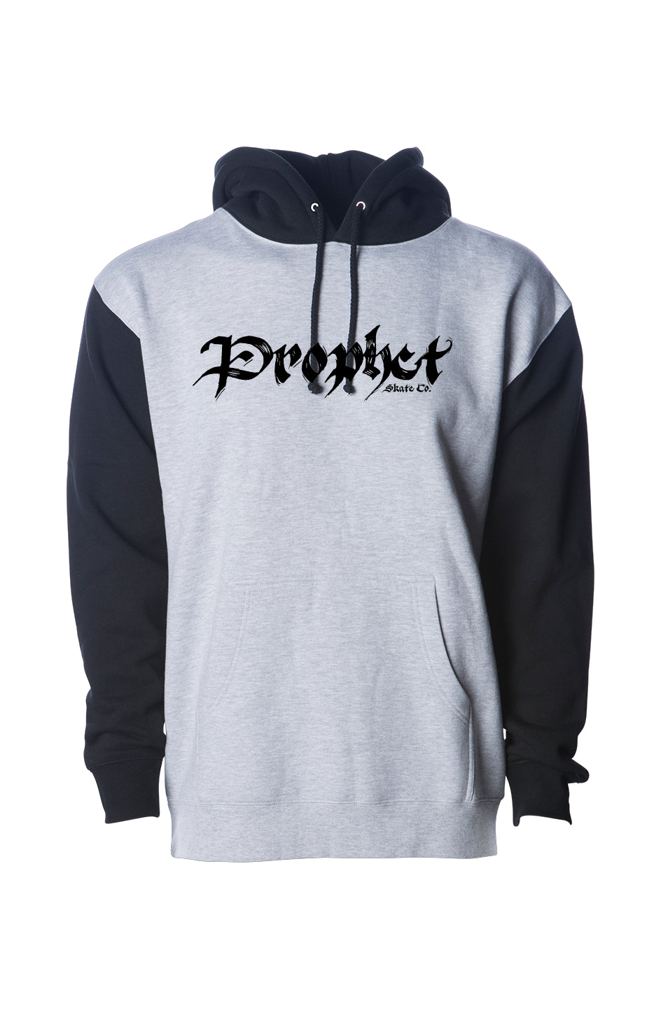 Iconic Script Premium Hoodie - Grey/Black