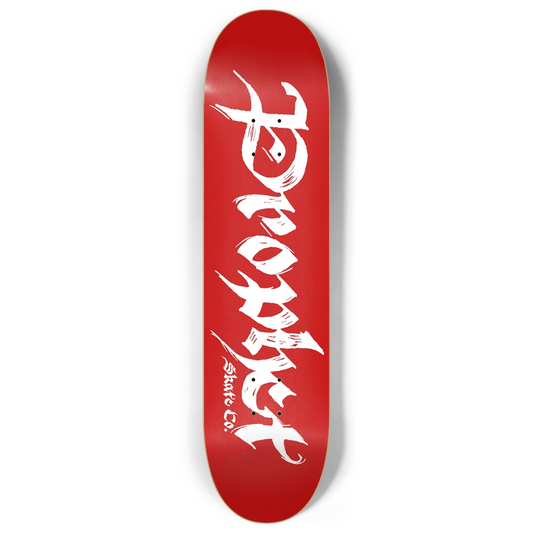 Script Team 8.00" Deck - Red/White